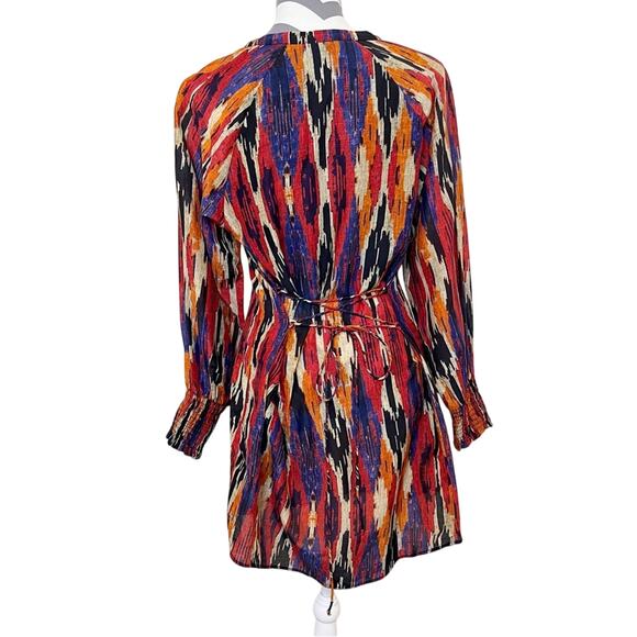 Maria Cher Nora Nia Short Dress in Warm Ikat Size XS - Picture 15 of 15